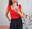 Top Rojo Volantes